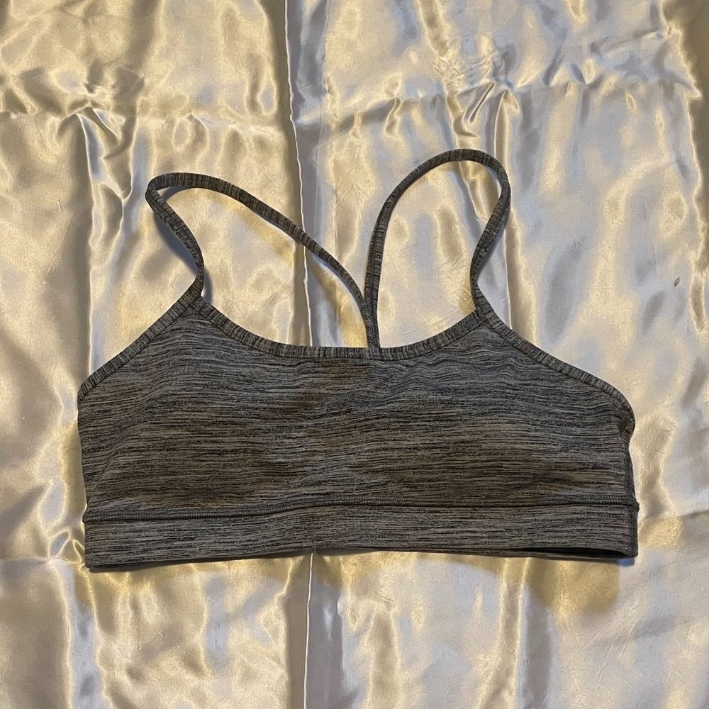 Lululemon Flow Y Bra IV Space Gray Size 8